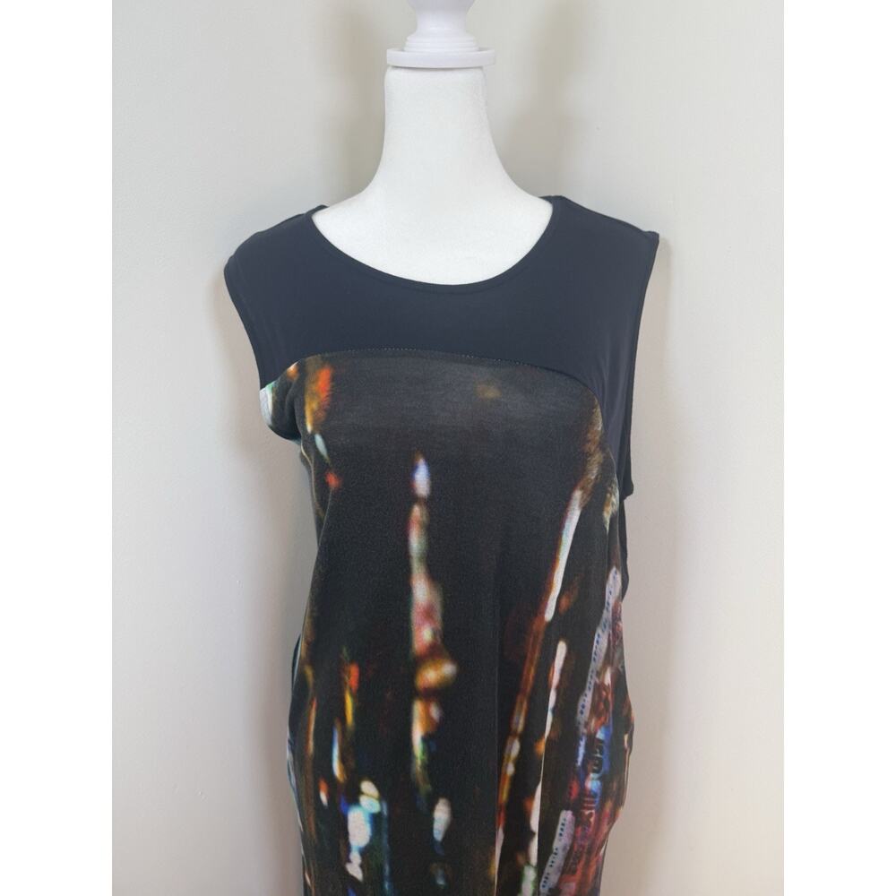 Alexander McQueen City Lights Sleeveless Dress Womens Medium Fashion Chic Black - Picture 2 of 10
